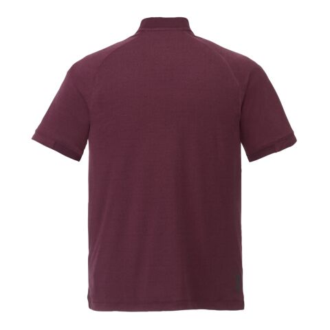 Men's KINPORT SS Stand Collar Polo Maroon Heather | 3XL