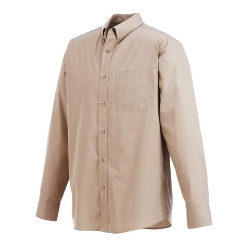 Men&#039;s PRESTON Long Sleeve Shirt Standard | Tan | 4XL | No Imprint | not available | not available