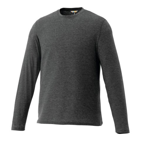 Men&#039;s Holt Long Sleeve Tee Standard | Heather Dark Charcoal | S | No Imprint | not available | not available