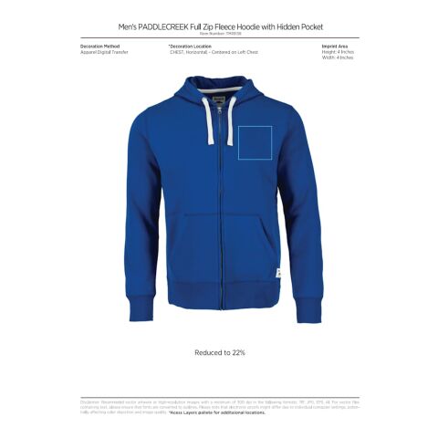 Men&#039;s PADDLECREEK Roots73 FZ Hoody Standard | Dark Red | S | No Imprint | not available | not available