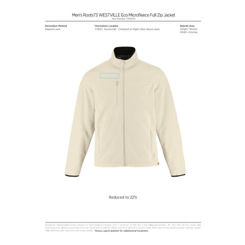 Roots73 WESTVILLE Eco Microfleece Full Zip - Men&#039;s Standard | Black | XL | No Imprint | not available | not available