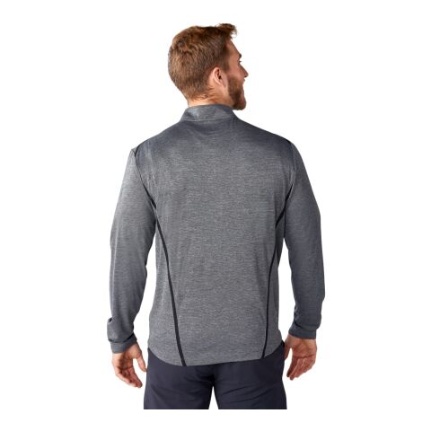 Men&#039;s DEGE Eco Knit Half Zip Standard | Heather Charcoal-Black | 4XL | No Imprint | not available | not available