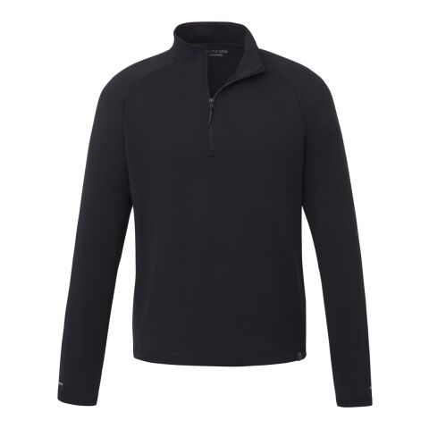 Men&#039;s ASGARD Eco Knit Quarter Zip Standard | Black | L | No Imprint | not available | not available