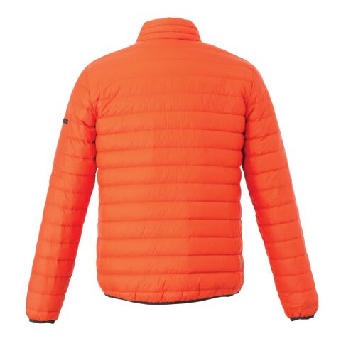 Men&#039;s Whistler Light Down Jacket Standard | Orange | 2XL | Embroidery | BACK, Horizontal, - Centered on Back across Shoulders | 8.00 Inches × 1.00 Inches