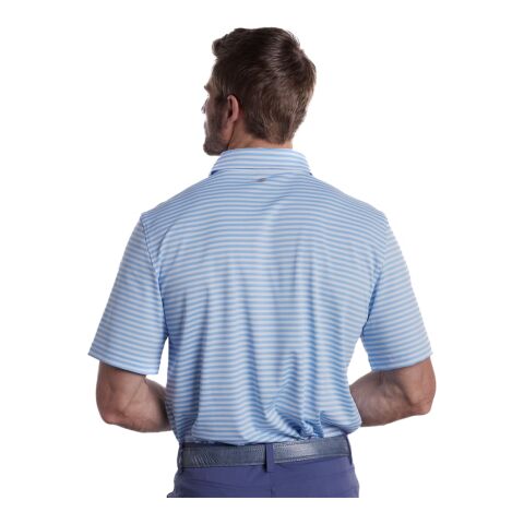 STITCH® Club Stripe Polo Shirt - Men&#039;s Standard | Blue | S | No Imprint | not available | not available