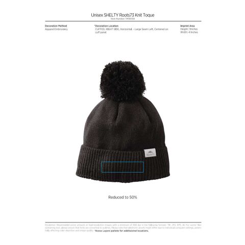 Unisex SHELTY Roots73 Knit Toque Standard | Gray | OSFA | No Imprint | not available | not available