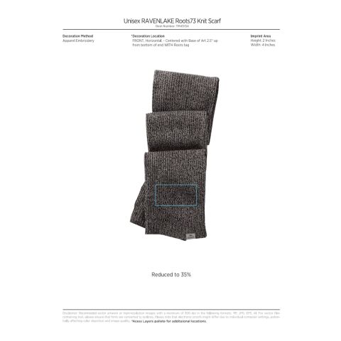 Unisex RAVENLAKE Roots73 Knit Scarf Standard | Dark Red Heather | OSFA | No Imprint | not available | not available