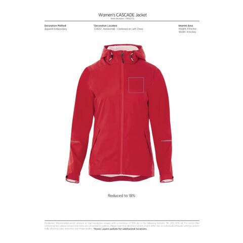Women&#039;s CASCADE Jacket Standard | Blue | XS | No Imprint | not available | not available