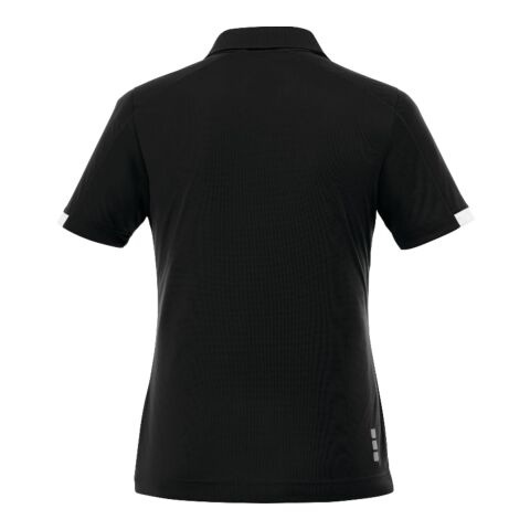 Women's Kiso Short Sleeve Polo Black-White | 3XL