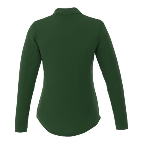 Women's Mori Long Sleeve Polo Forest Green | 3XL