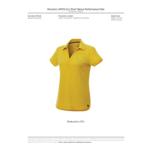 Women's AMOS Eco SS Polo Standard | Black | XS | No Imprint | not available | not available