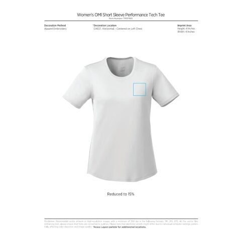 Women&#039;s Omi Short Sleeve Tech Tee Standard | Red | S | No Imprint | not available | not available