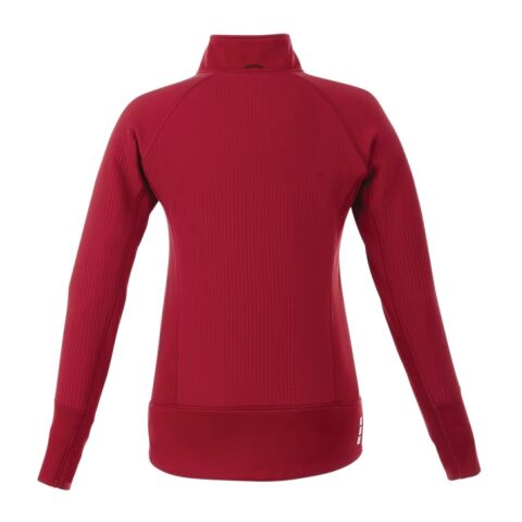 Women&#039;s PANORAMA Hybrid Knit Jacket Standard | Red | 2XL | 1-color Apparel Digital Transfer | IMPACT, BACK, Vertical, - Centered on Back across Shoulders | 3.00 Inches × 12.00 Inches