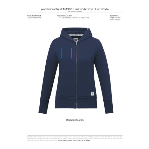 Roots73 CANMORE Eco Full Zip Hoody - Women&#039;s Standard | Gray | XL | No Imprint | not available | not available