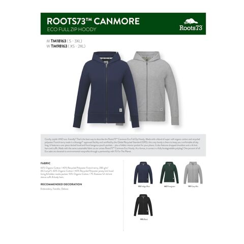 Roots73 CANMORE Eco Full Zip Hoody - Women's Standard | Gray | XL | No Imprint | not available | not available