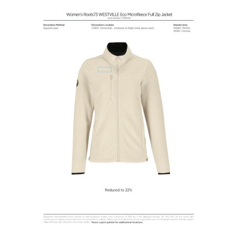 Roots73 WESTVILLE Eco Microfleece Full Zip-Women&#039;s Standard | Black | L | No Imprint | not available | not available