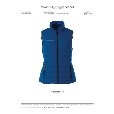 Women&#039;s Mercer Insulated Vest Standard | Steel Grey | L | No Imprint | not available | not available