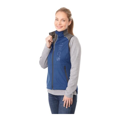 Women's NASAK Hybrid Softshell Vest Standard | Metro Blue-Black Smoke Heather | 2XL | No Imprint | not available | not available