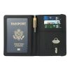 Deluxe Recycled Passport Wallet Charcoal | No Imprint | not available | not available