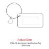 Aluminum Identification Tag Standard | Black | No Imprint | not available | not available