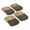 Black Marble Cheese Board Set with Knives Standard | Natural | No Imprint | not available | not available