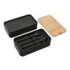 Stackable Bamboo Fiber Bento Box Standard | Black | No Imprint | not available | not available