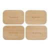 Bamboo Fiber Lunch Box with Cutting Board Lid Light Yellow