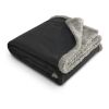 Field & Co.® Oversized Wool Sherpa Blanket Charcoal | No Imprint | not available | not available