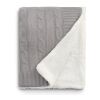 Field & Co.® Cable Knit Sherpa Blanket Gray | No Imprint | not available | not available