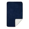 Oversized Wearable WFH Cozy Fleece Sherpa Blanket Navy