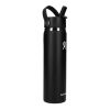 Hydro Flask® Wide Mouth w/ Flex Straw Cap 24oz Onyx