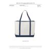 Baltic 24oz Cotton Canvas Tall Zippered Boat Tote Navy | No Imprint | not available | not available