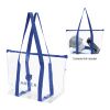 Laguna Beach Clear Tote Bag Royal Blue | No Imprint | not available | not available