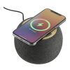 Garm Fabric & Bamboo Speaker with Wireless Chargin Standard | Gray | No Imprint | not available | not available