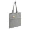 Recycled Cotton Herringbone Tote w/Zip Pocket Standard | Dark Gray | No Imprint | not available | not available