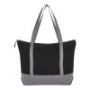 Repose 10oz Recycled Cotton Zippered Tote Standard | Black | No Imprint | not available | not available
