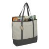 Repose 10oz Recycled Cotton Zippered Tote Standard | Gray | No Imprint | not available | not available