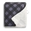 High Sierra Roll-Up Puffy Sherpa Blanket Standard | Gray-Black | No Imprint | not available | not available