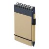 5" x 4" Recycled Spiral Jotter with Pen Natural-Blue Trim | No Imprint | not available | not available
