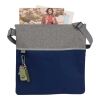 Double Heather RPET Crossbody Tote Standard | Navy Blue-Gray | No Imprint | not available | not available
