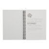 5” x 7” Mineral Stone Field Spiral  Notebook Black | No Imprint | not available | not available