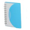 3.4” x 4.5” FSC® Recycled Post Spiral Notebook Transparent Blue