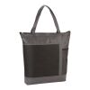 Chrome Non-Woven Zipper Convention Tote Black | No Imprint | not available | not available