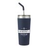 Faye 20oz Vacuum Tumbler w/ SS Straw Navy | No Imprint | not available | not available