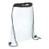 Rally Clear Drawstring Bag Black | No Imprint | not available | not available