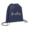 Evergreen Non-Woven Drawstring Bag Navy Blue | No Imprint | not available | not available