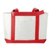 Large Boat Tote Standard | White-Red White | No Imprint | not available | not available