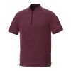 Men's KINPORT SS Stand Collar Polo Maroon Heather | 3XL