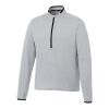 Men's MATHER Knit Half Zip Standard | Light Heather Grey | L | No Imprint | not available | not available
