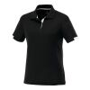 Women's Kiso Short Sleeve Polo Black-White | 3XL